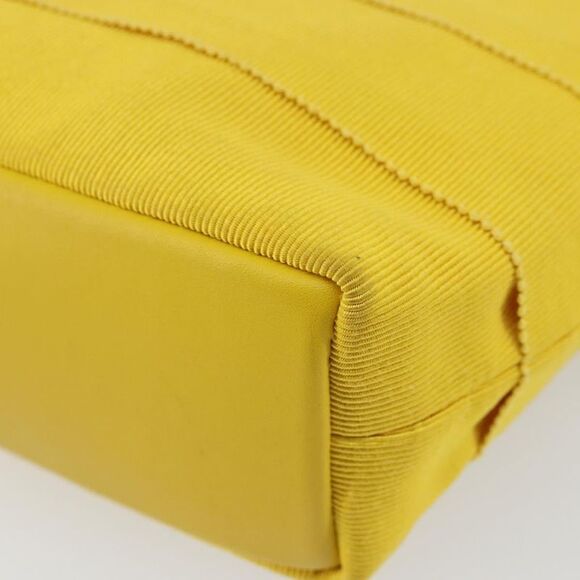 Salvatore Ferragamo Vala Handbag Nylon Yellow Nylon Handbag (Pre-Owned) - Picture 9 of 16